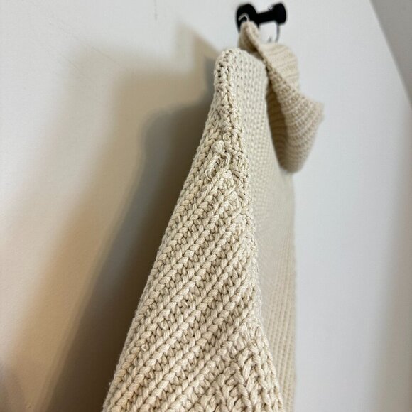 FREE PEOPLE Swim Too Deep Turtleneck Sweater in Tea Size Small - Picture 7 of 16